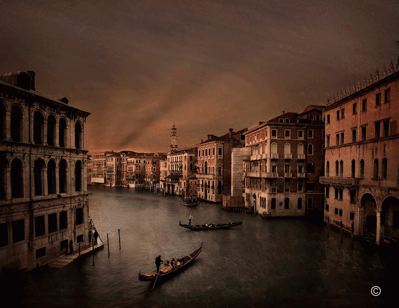Gondola, From Rialto Bridge, Venice